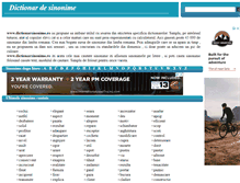 Tablet Screenshot of dictionarsinonime.ro